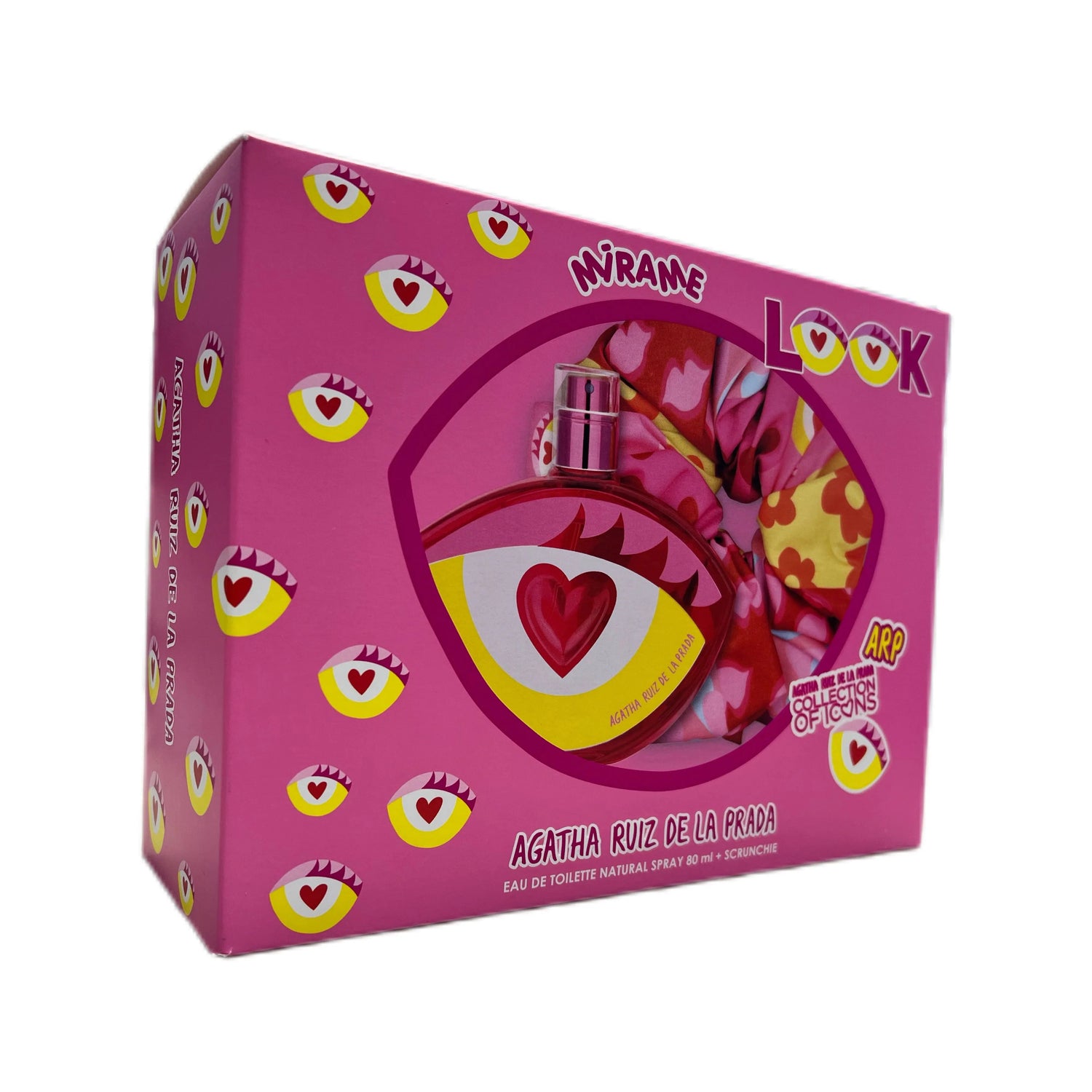 Agatha Ruiz De La Prada Look at Me EDT (W) / 2 Pc SP 80 ml; Scrunchie