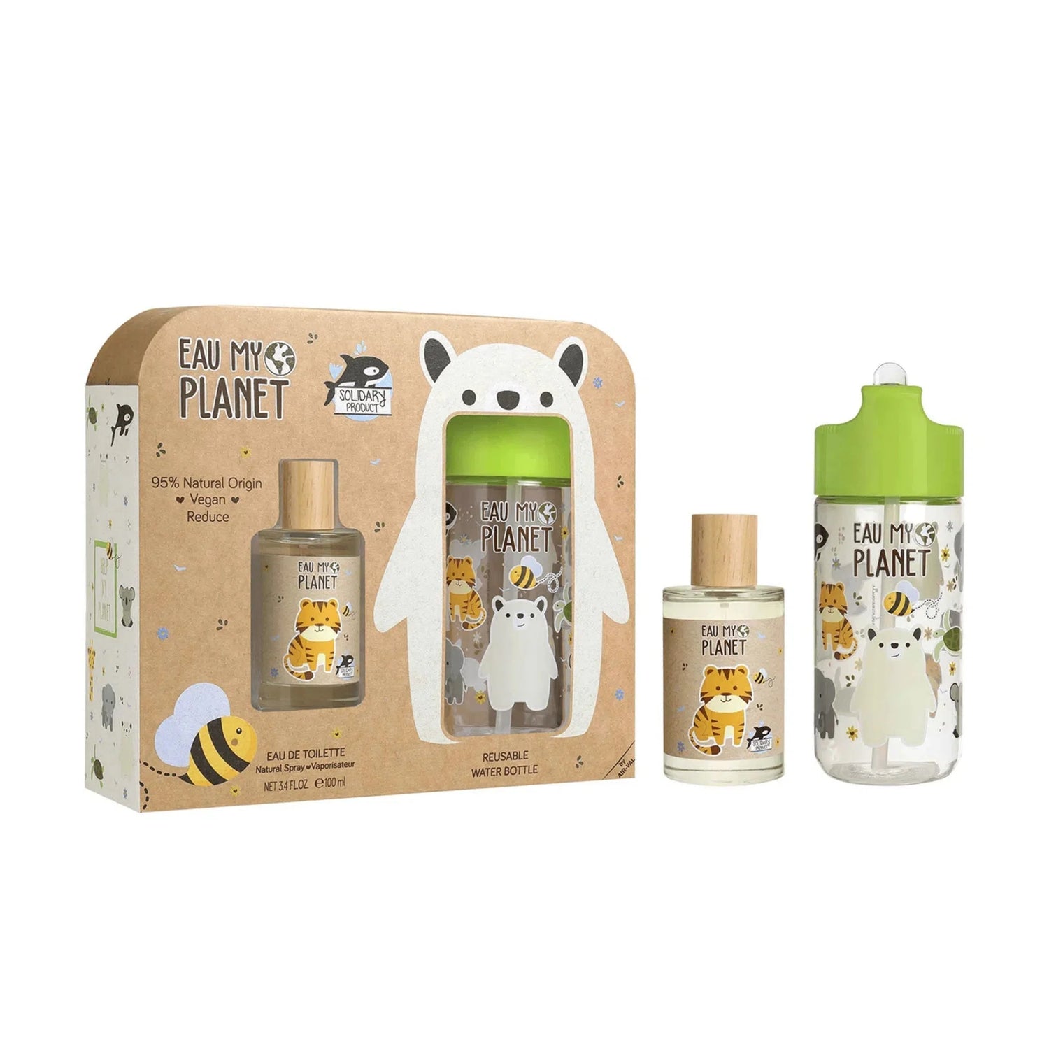 Air-Val Eau My Planet EDT (K) / 2 Pc 100 ml; Water Bottle
