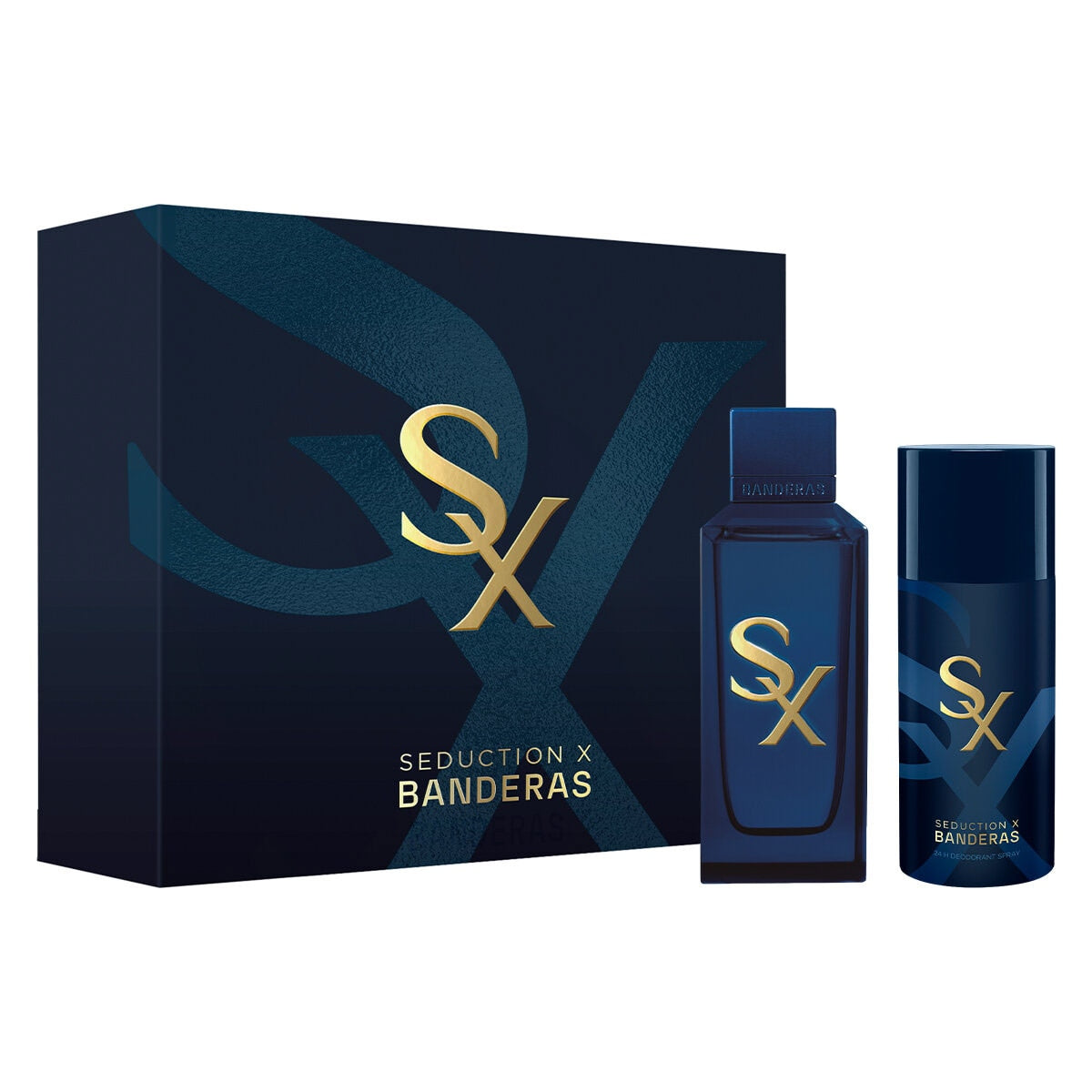Antonio Banderas Seduction X Man EDP (M) / 2 Pc SP 100 ml; DEO 150 ml