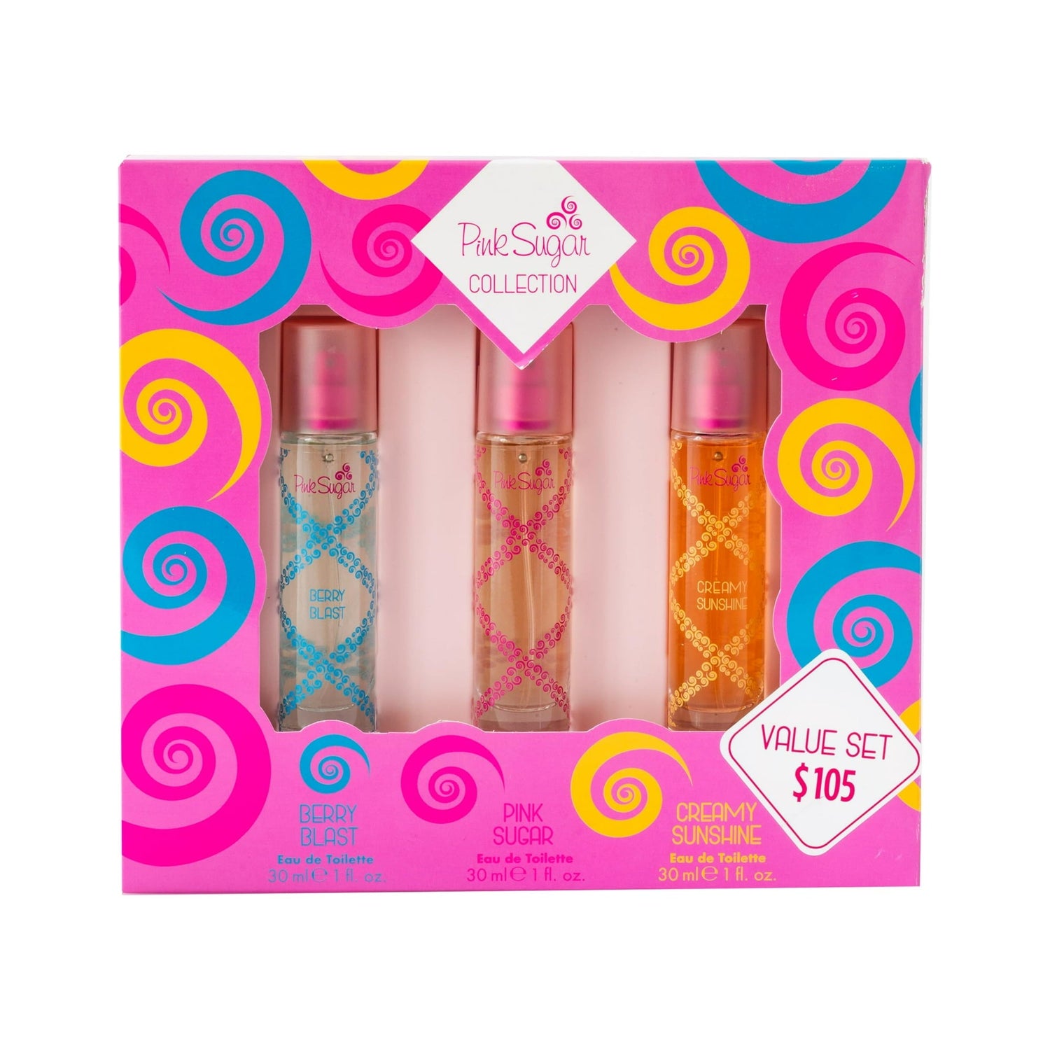 Aquolina Pink Sugar Collection EDT (W) / 3 Pc SP 30 ml; SP 30 ml; SP 30 ml