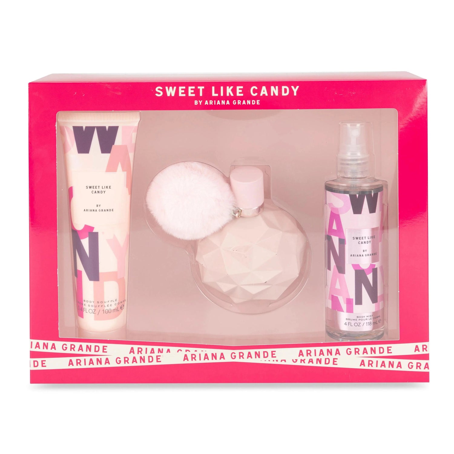 Ariana Grande Sweet Like Candy EDP (W) / 3Pc SP 100 ml; BM 118 ml; BL 100 ml