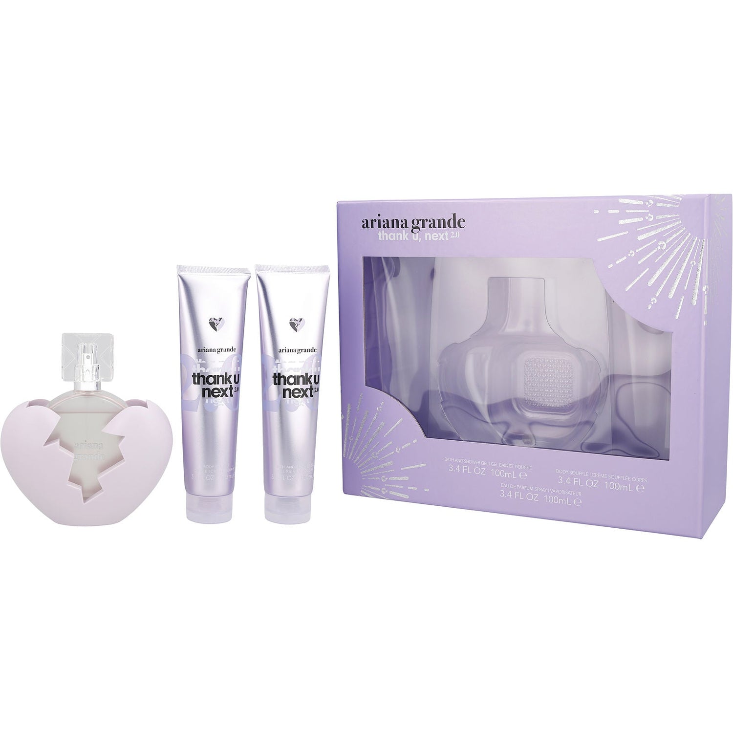 Ariana Grande Thank U Next 2.0 EDP (W) / 3 Pc SP 100 ml; SG 100 ml; BL 100 ml