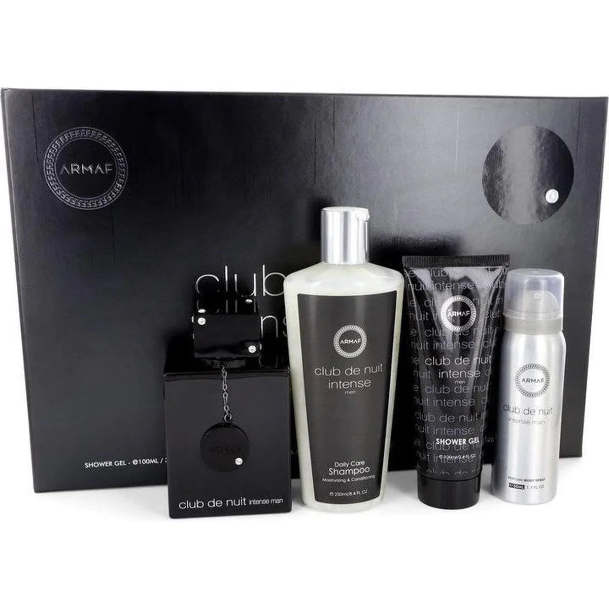 Armaf Club de Nuit Intense Man EDT (M) / 4 Pc SP 105 ml; BS 50 ml; SG 100ml; Shampoo 250 ml