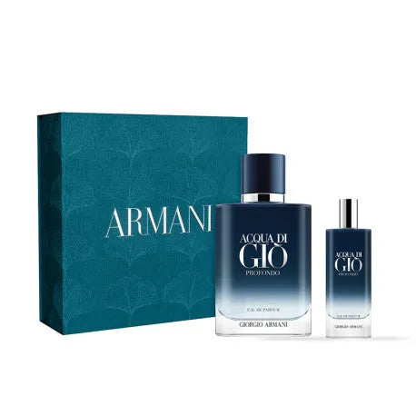 Armani Acqua Di Giò Profondo EDP (M) / 2 Pc SP 100 ml; Mini SP 15 ml