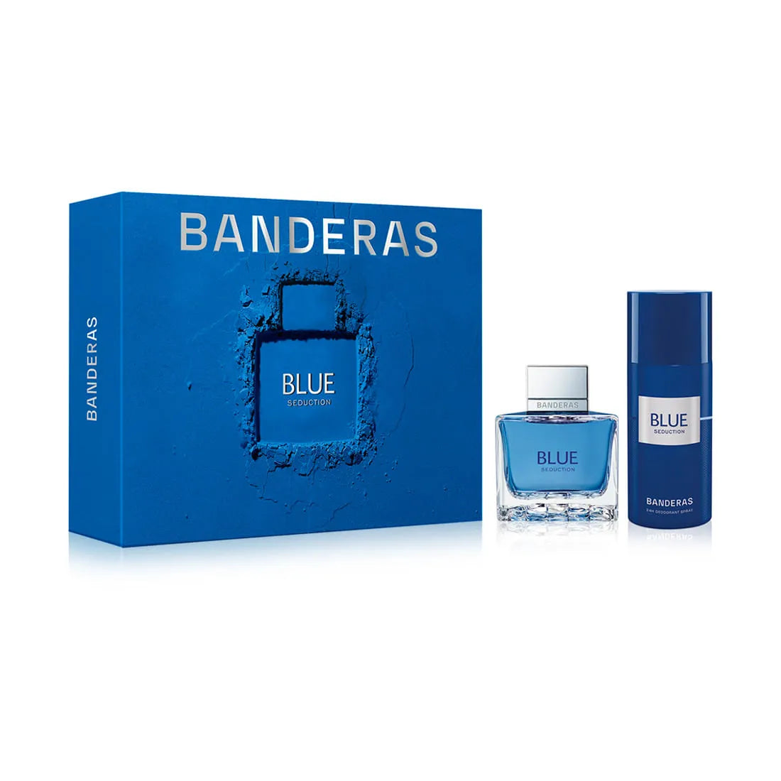 Banderas Blue Seduction EDT (M) / 2 Pc SP 100 ml; DEO 150 ml