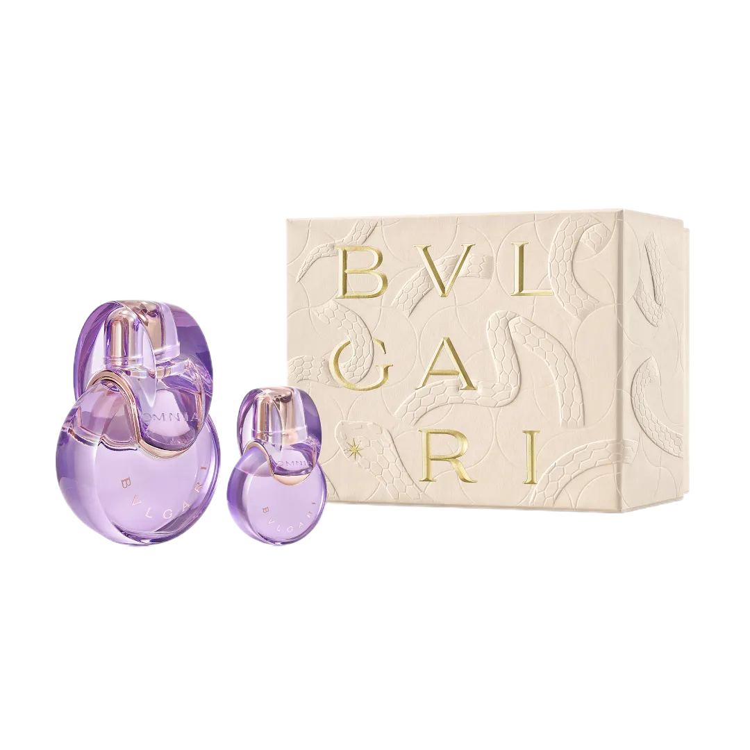 Bvlgari Omnia Amethyste EDT (W) / 2 Pc SP 100 ml; Mini SP 15 ml