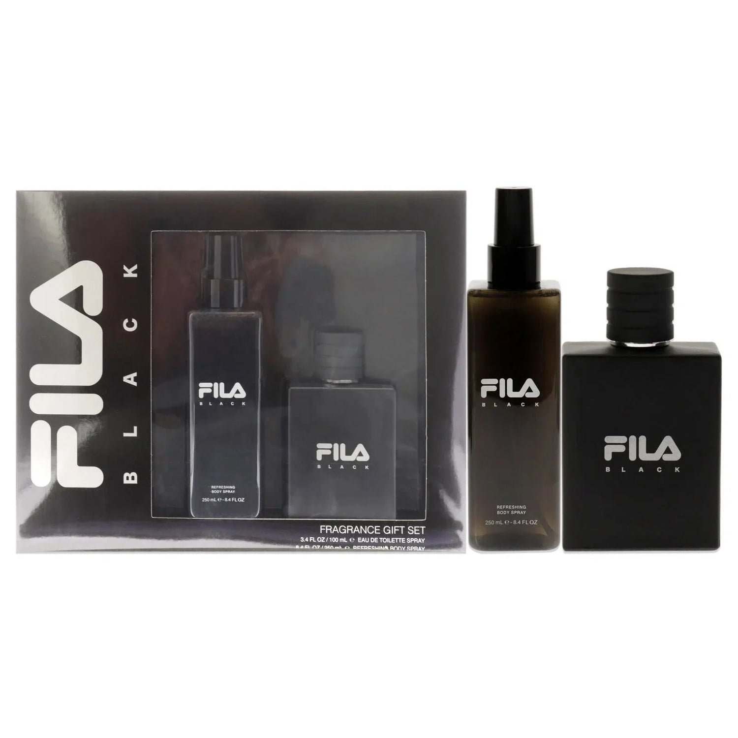 Fila Black EDT (M) / 2 Pc SP 100ml; BS 250ml