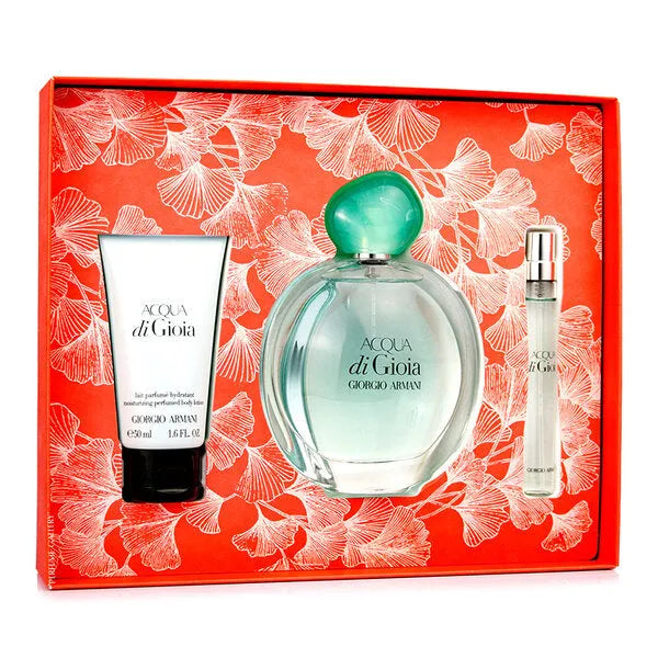 Giorgio Armani Acqua Di Gioia EDP (W) / 3 Pc SP 100 ml; BL 50 ml; SP 10 ml