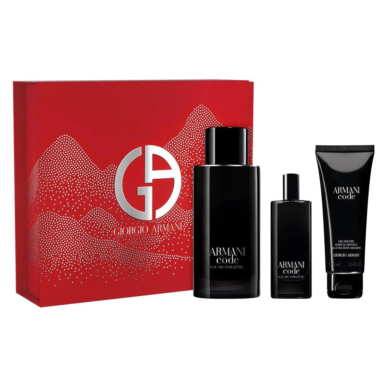 Giorgio Armani Code EDT (M) / 3 Pc SP 125 ml; SP 15 ml; Body Shampoo 75 ml