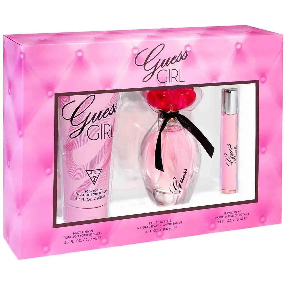 Guess Guess Girl EDT (W) / 3 Pc SP 12 ml; SP 15 ml; BL 200 ml
