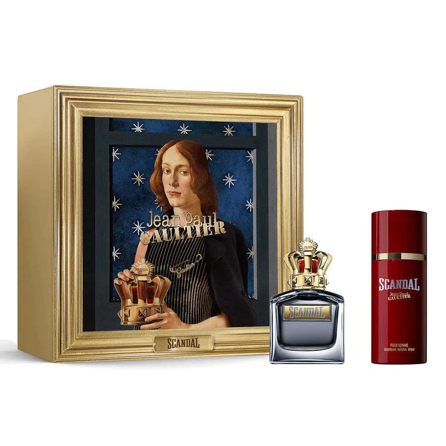 Jean Paul Gaultier Scandal Him EDT (M) / 2 Pc SP 100 ml; DEO 150 ml