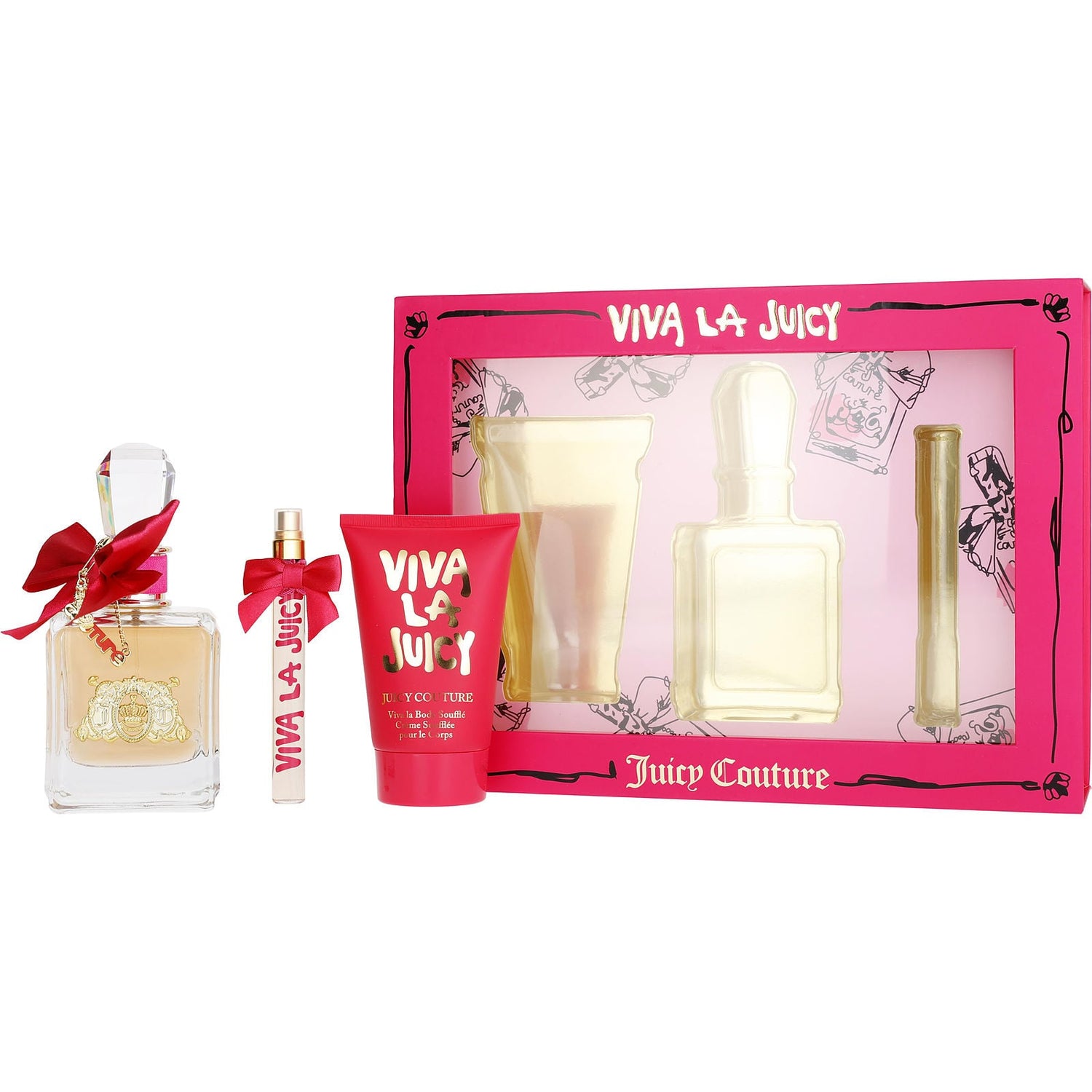 Juicy Couture Viva La Juicy EDP (W) / 3 Pc SP 100 ml; BL 125 ml; Mini SP 10 ml