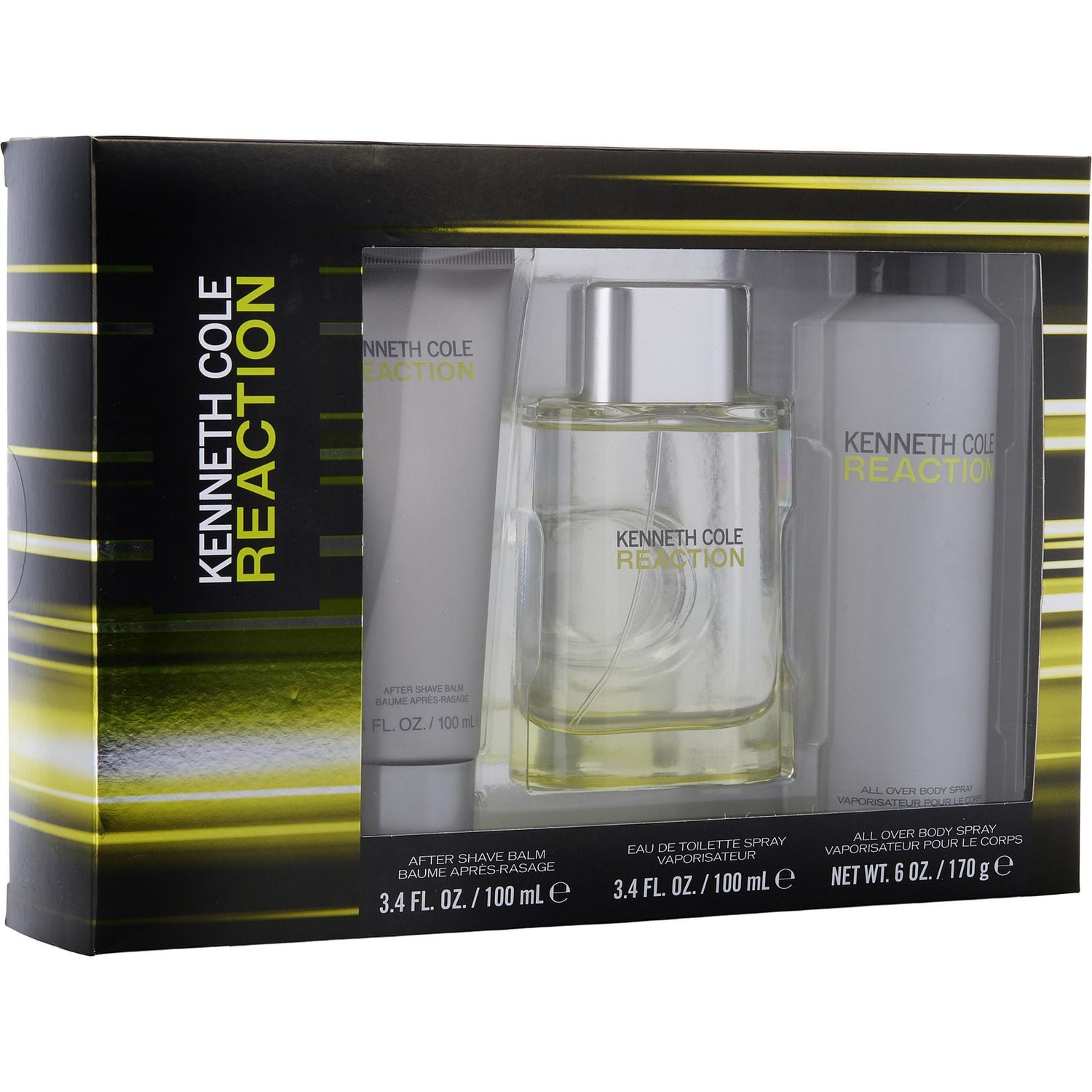 Kenneth Cole Reaction EDT *REVISAR* (M) / 3 Pc SP 125 ml; SG 100 ml; AS 100 ml