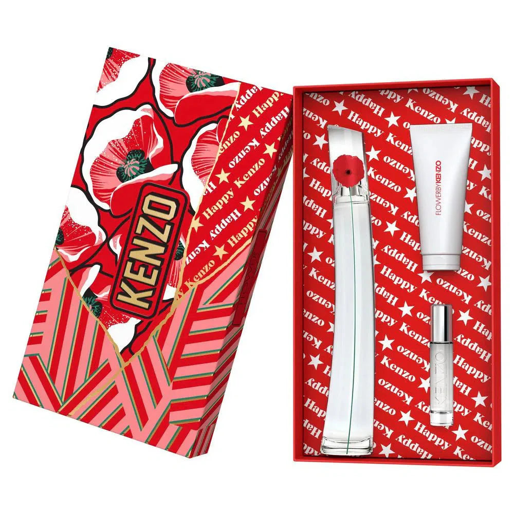 Kenzo Flower by Kenzo Poppy Bouquet EDP (W) / 3 Pc SP 100 ml; SP 10 ml; BL 75 ml