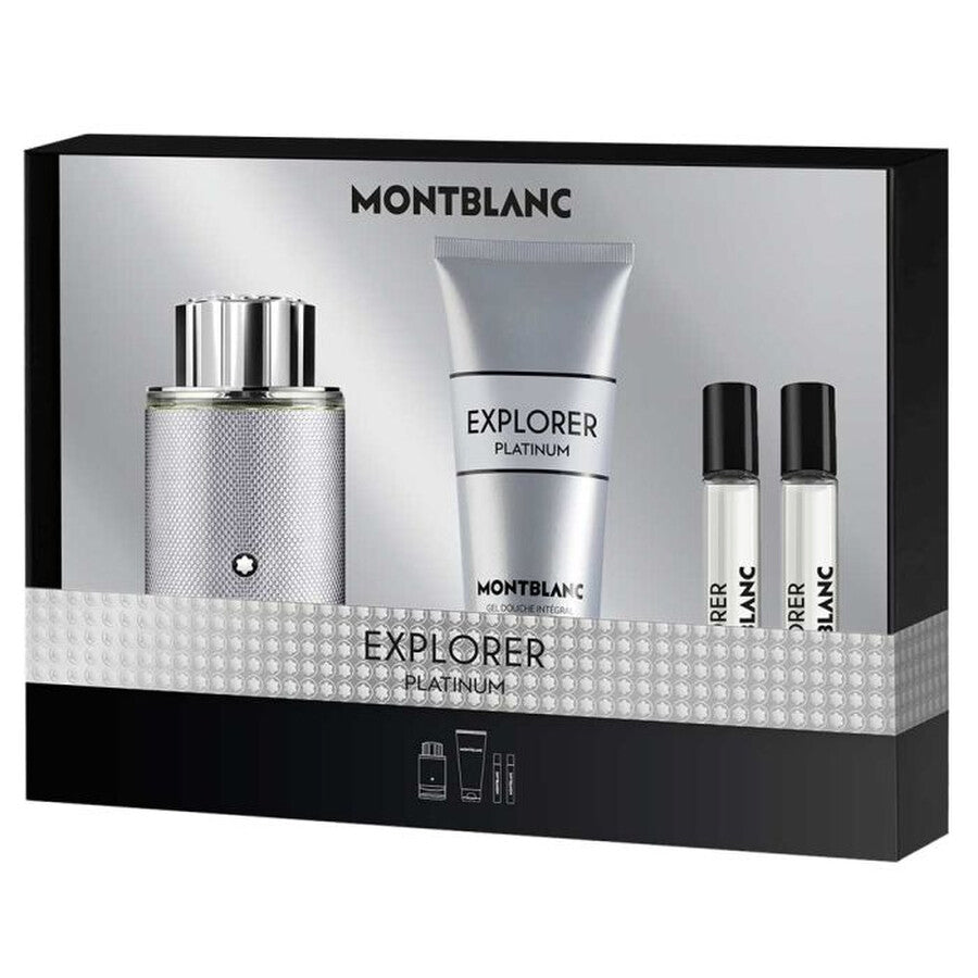 Montblanc Explorer Platinum EDP (M) / 4 Pc SP 100 ml; SG 100 ml; Mini SP 7.5 ml; Mini SP 7.5 ml