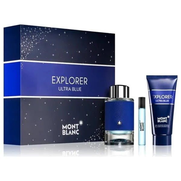 Montblanc Explorer Ultra Blue EDP (M) / 3 Pc SP 100 ml; SG 60 ml; SP 30 ml