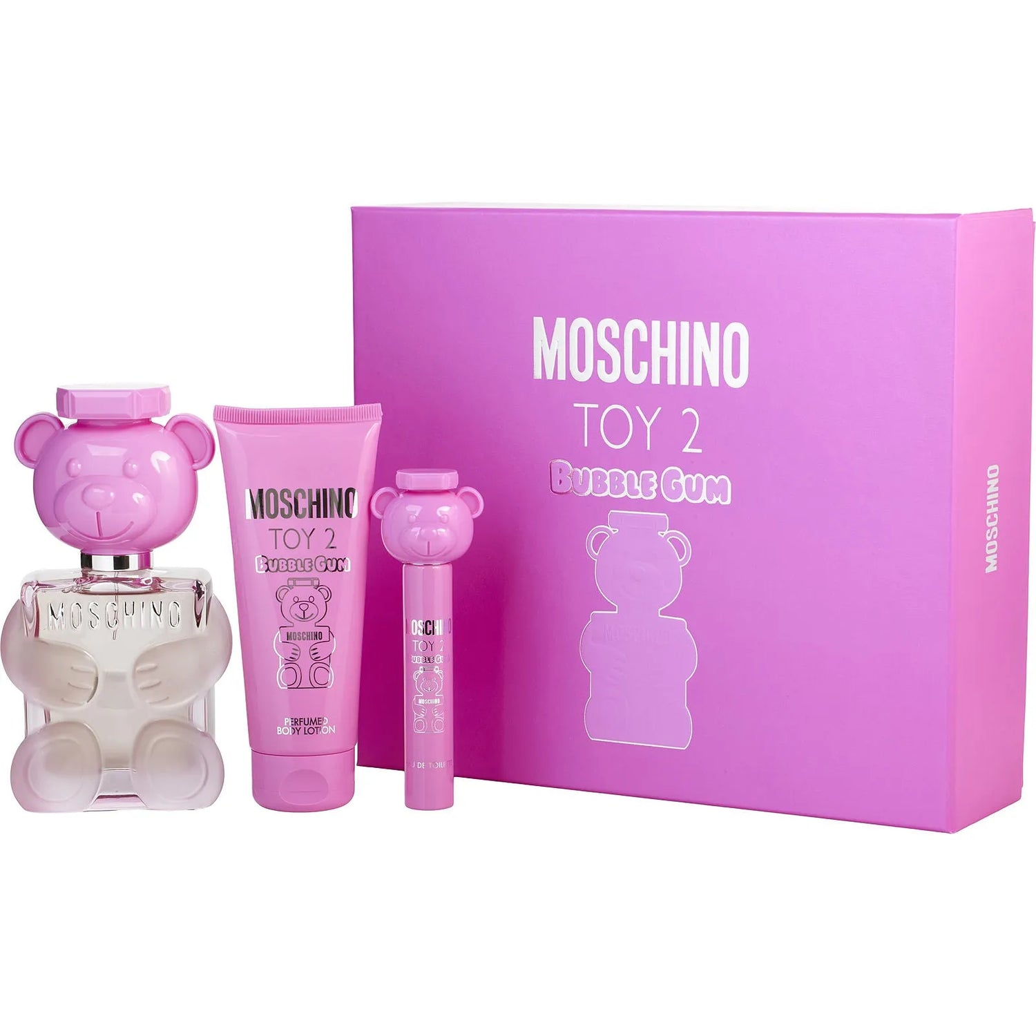 Moschino Toy 2 Bubble Gum EDT (W) / 3Pc SP 100 ml; BL 100 ml; SP 10 ml