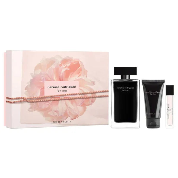 Narciso Rodriguez for Her EDT (W) / 3 Pc SP 100 ml; BL 50 ml; Mini SP 10 ml