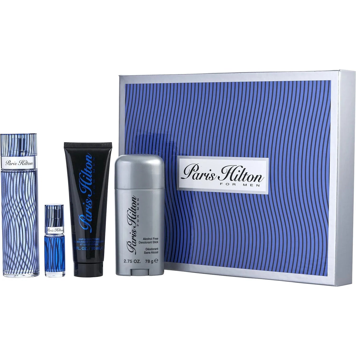 Paris Hilton EDT (M) / 4 Pc SP 100 ml; DEO 80 ml; SG 90 ml; SP Mini
