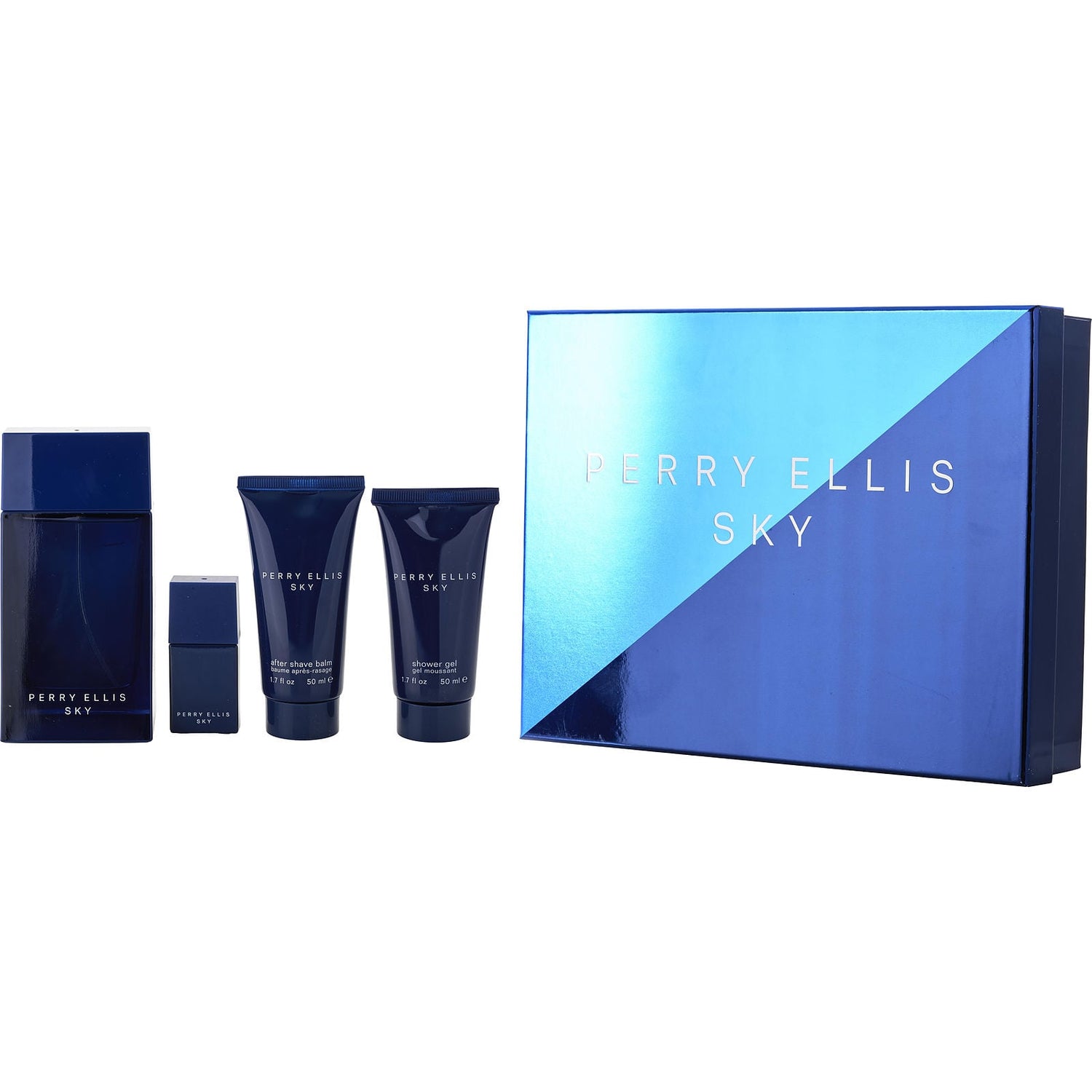 Perry Ellis Sky EDT (M) / 4 Pc SP 100 ml; AS 50 ml; SG 50 ml; Mini