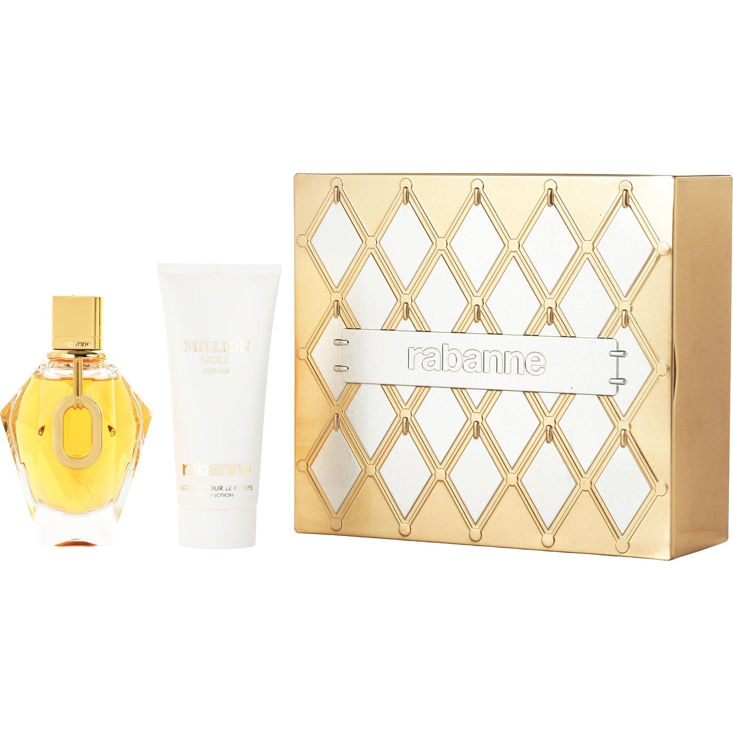 Rabanne 1 Million Gold for Her EDP (W) / 2 Pc SP 90 ml; BL 100 ml