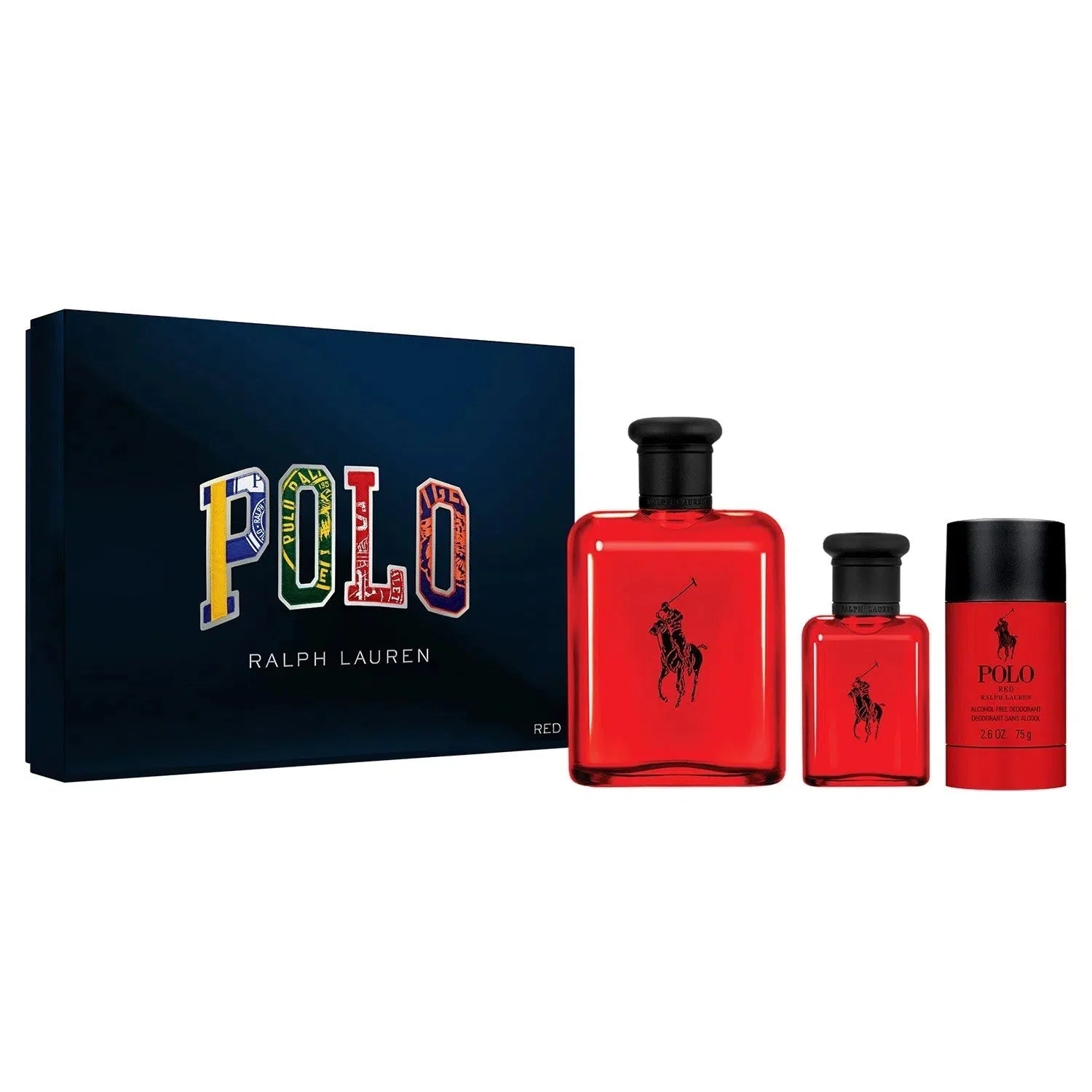 Ralph Lauren Polo Red EDT (M) / 3 Pc SP 125 ml; SP 40 ml; DEO Alcohol Free