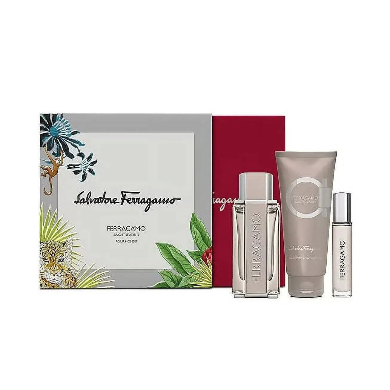 Salvatore Ferragamo Bright Leather EDT (M) / 3 Pc SP 100ml; SP 10ml; SG 100ml