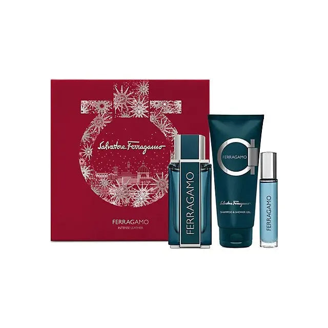 Salvatore Ferragamo Ferragamo Intense Leather EDP (M) / 100 ml / 3 Pc SP 100ml; SP 15ml; Shampoo y SG 100ml