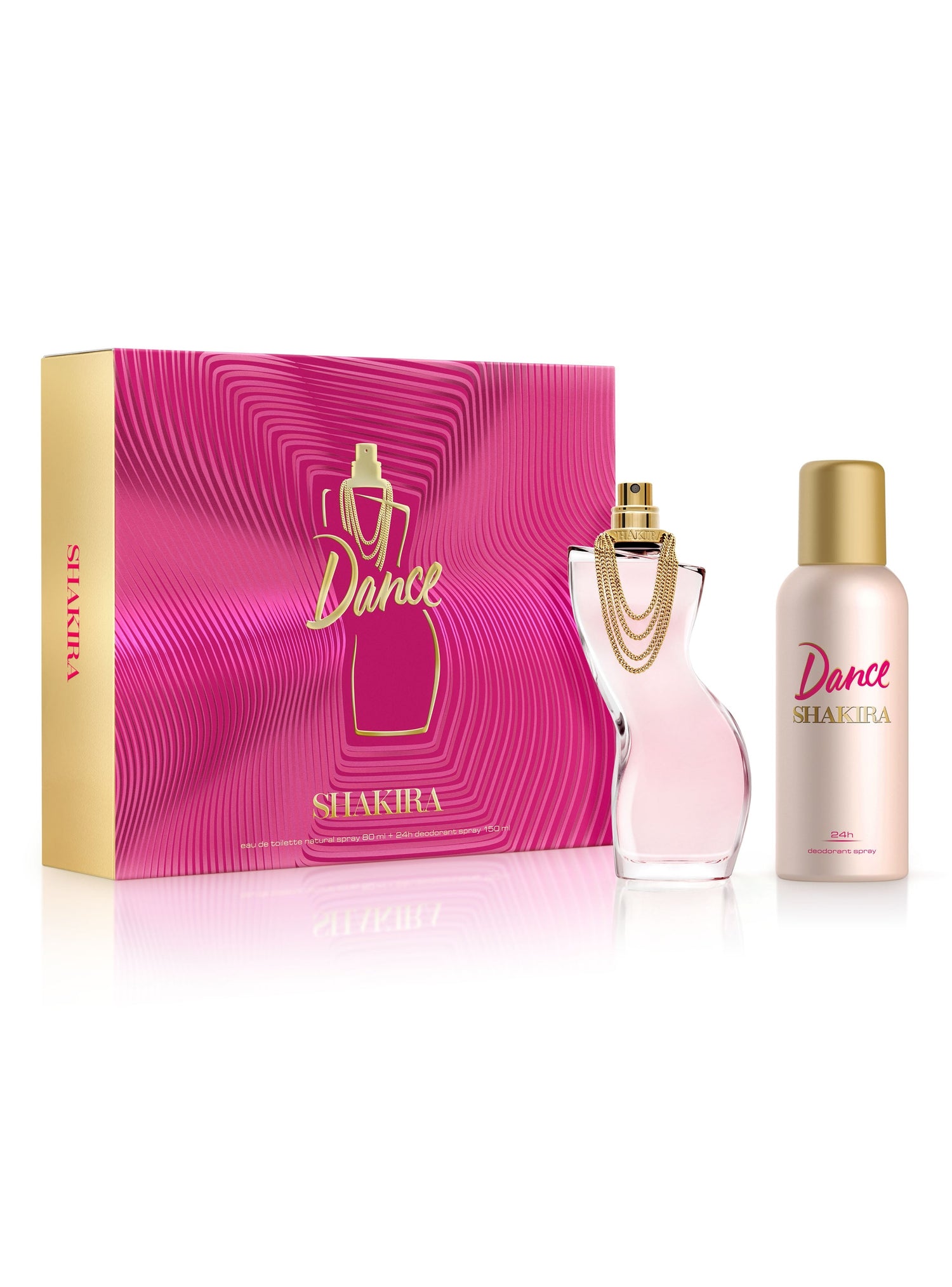 Shakira Dance EDT (W) / 2 Pc SP 80 ml; DEO 150 ml