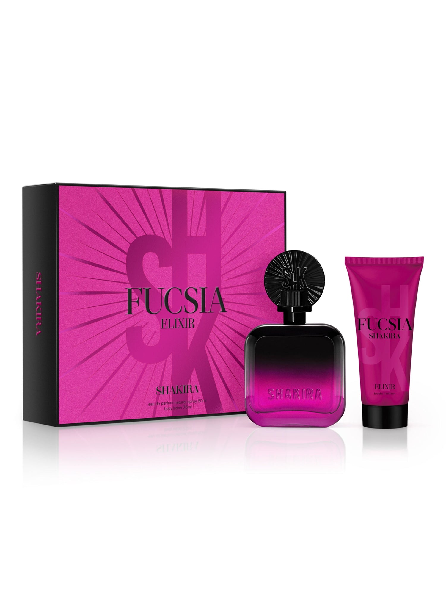 Shakira Fucsia Elixir EDP (W) / 2 Pc SP 80 ml; BL 75 ml