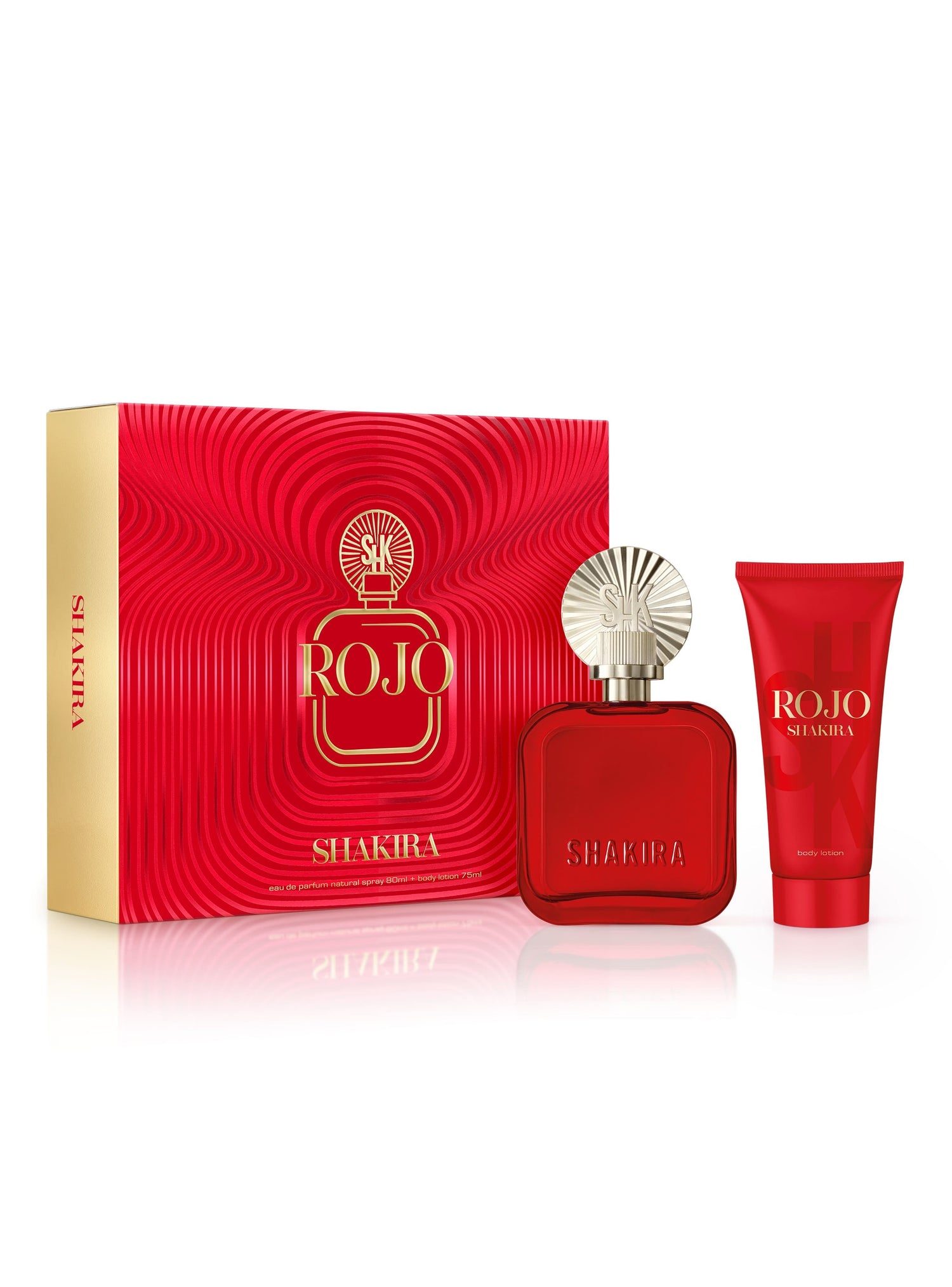 Shakira Rojo EDP (W) / 2 Pc SP 80 ml; BL 75 ml