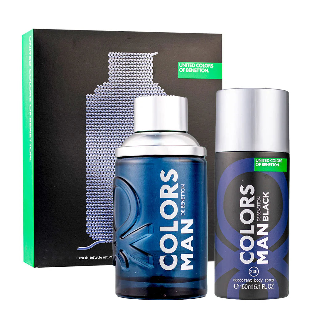 United Colors of Benetton Colors Black EDT (M) / 2 Pc SP 100 ml; DEO 150 ml