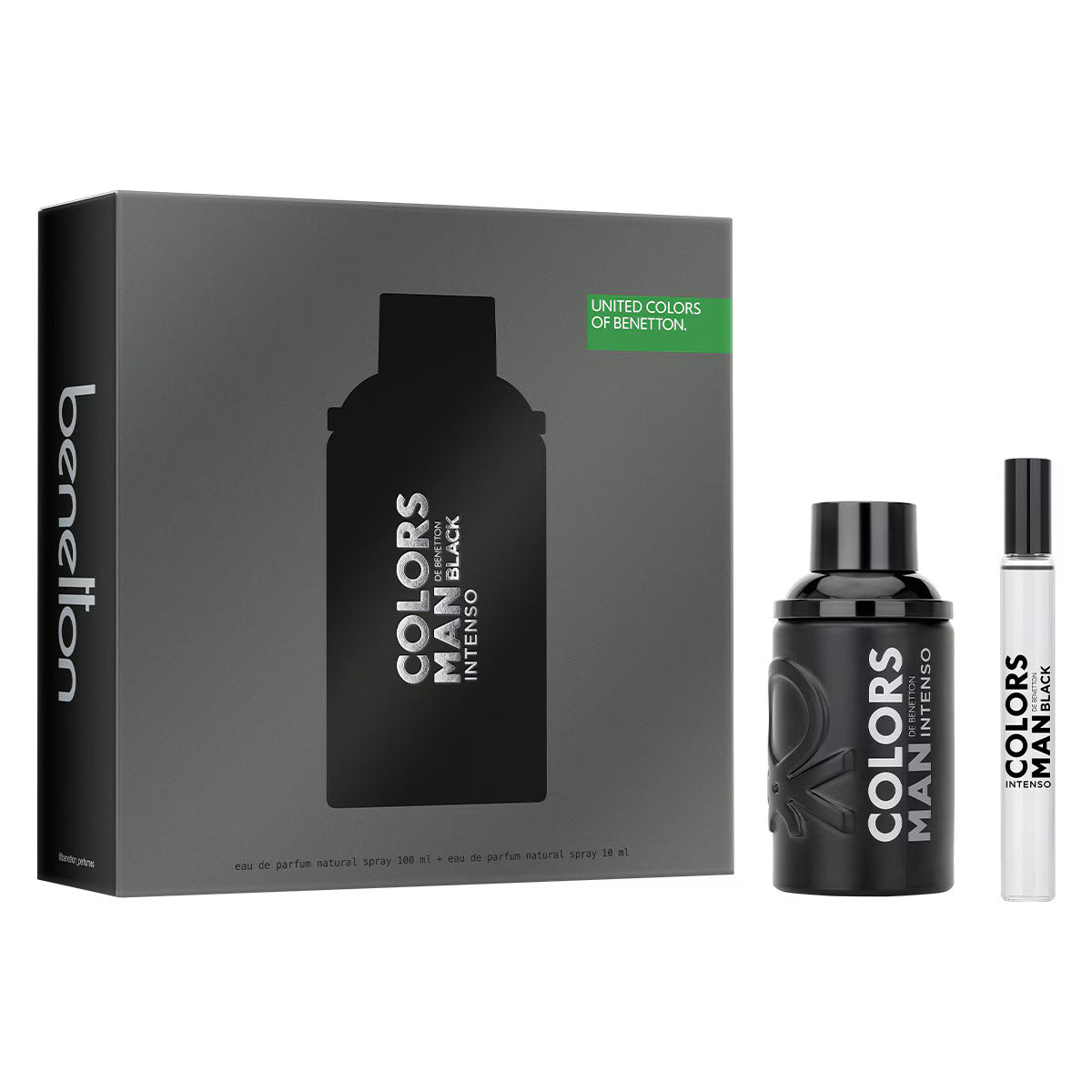 United Colors of Benetton Colors Black Intenso EDP (M) / 2 Pc SP 100 ml; Deo 150 ml