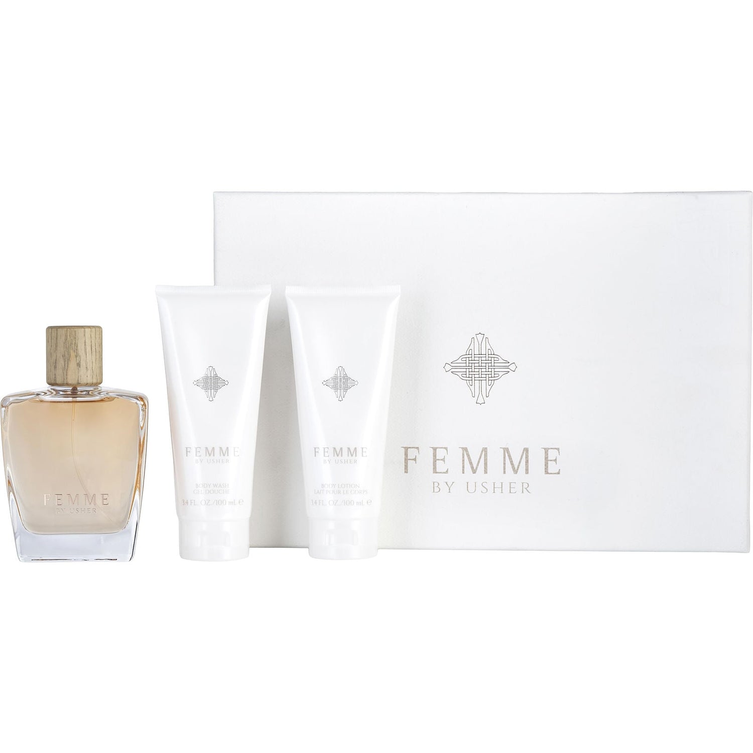 Usher Femme EDP (W) / 3 Pc SP 100 ml; BL 100 ml; SG 100 ml