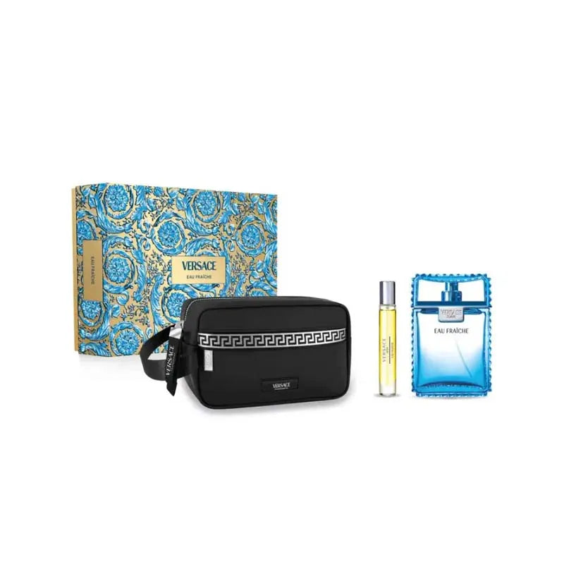 Versace Eau Fraiche EDT (M) / 3 Pc SP 100 ml; Mini SP 10 ml; Bag