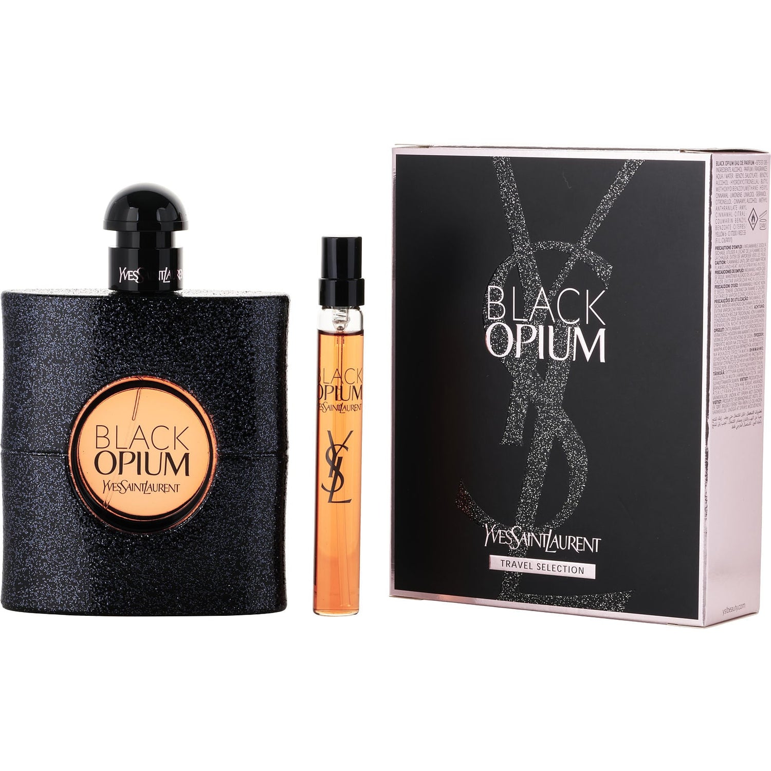 Yves Saint Laurent Black Opium EDP (W) / 2 Pc SP 100 ml; Mini SP 10 ml