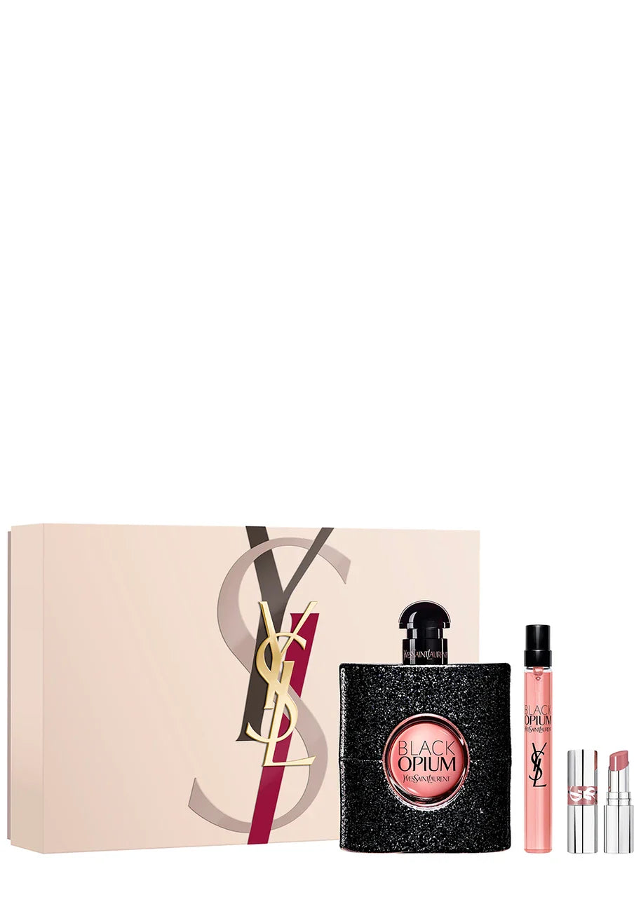 Yves Saint Laurent Black Opium EDP (W) / 3 Pc SP 90 ml; Mini SP 10 ml; Mini
