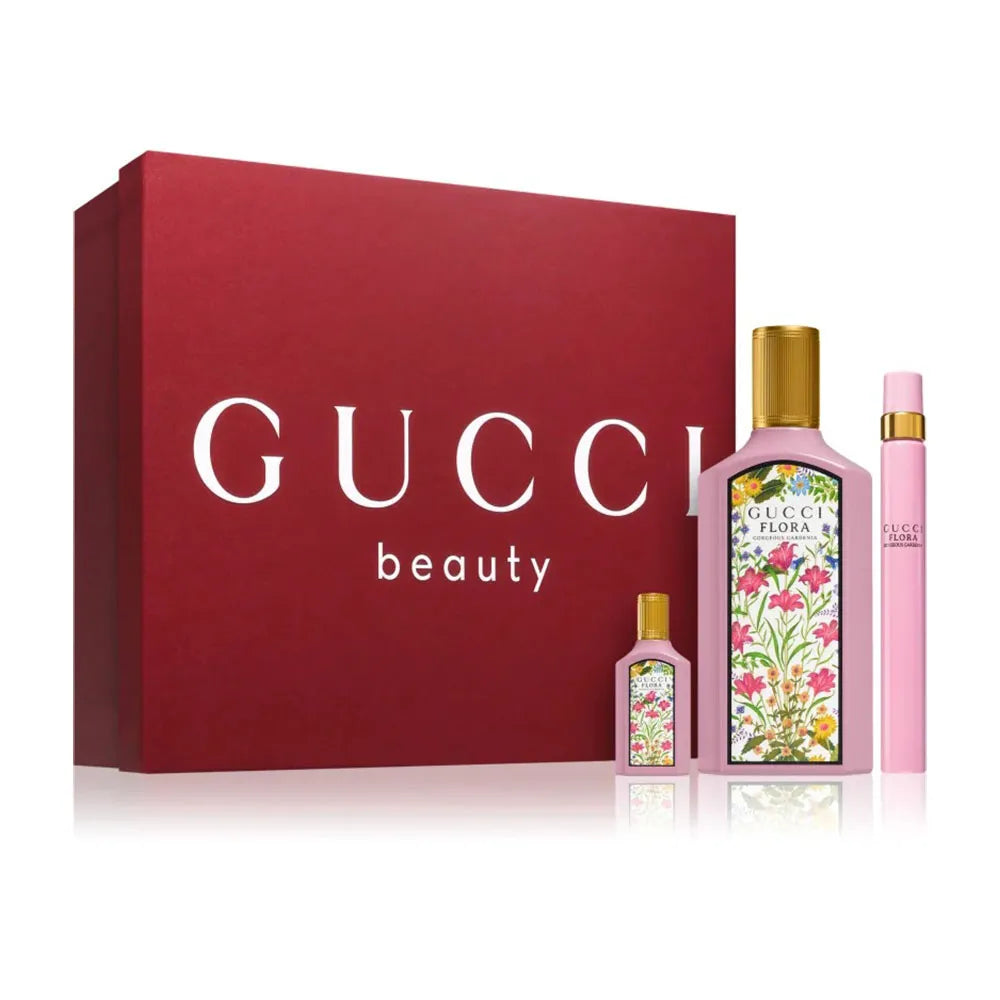 Gucci Flora Gorgeous Gardenia EDP (W) / 3 Pc SP 100 ml; SP 10 ml ; SP 5 ml