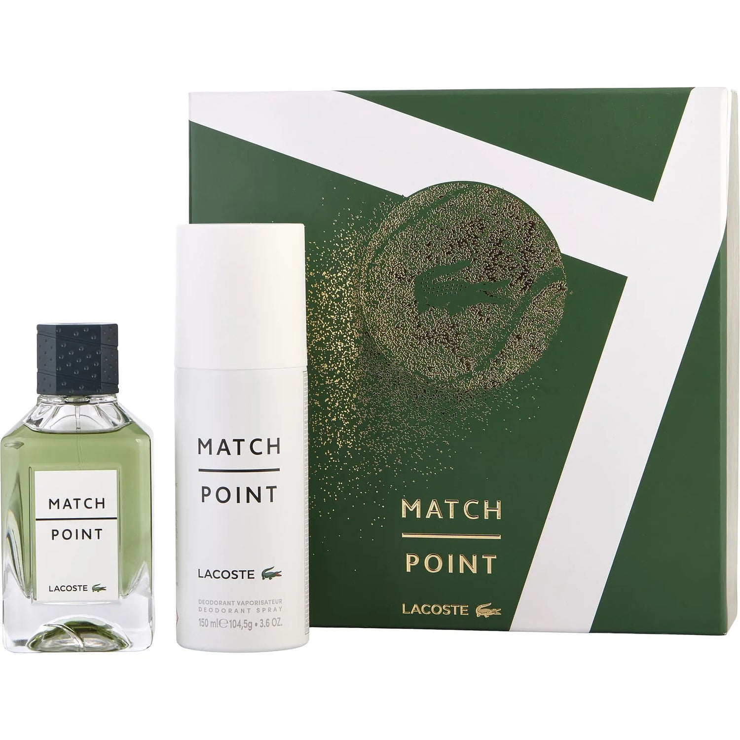 Lacoste Match Point EDT (M) / 2 Pc SP 100 ml; DEO Spray