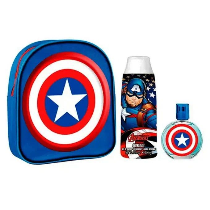 Marvel Captain America Hero Backpack EDT (B) / 3 Pc SP 50 ml; SG 300 ml; Backpack