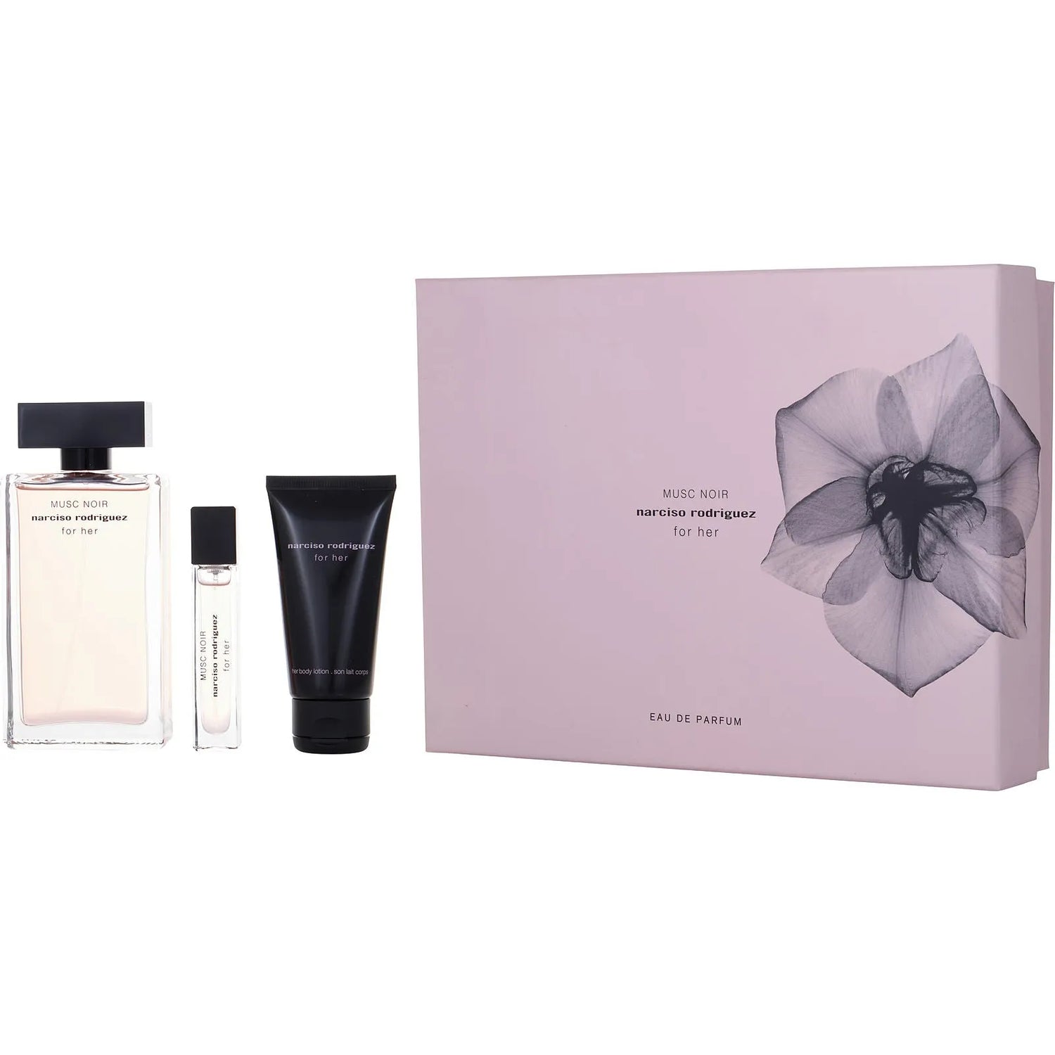 Narciso Rodriguez For Her Musc Noir EDP (W) / 3 Pc 100 ml; BL 50 ml; SP 10 ml