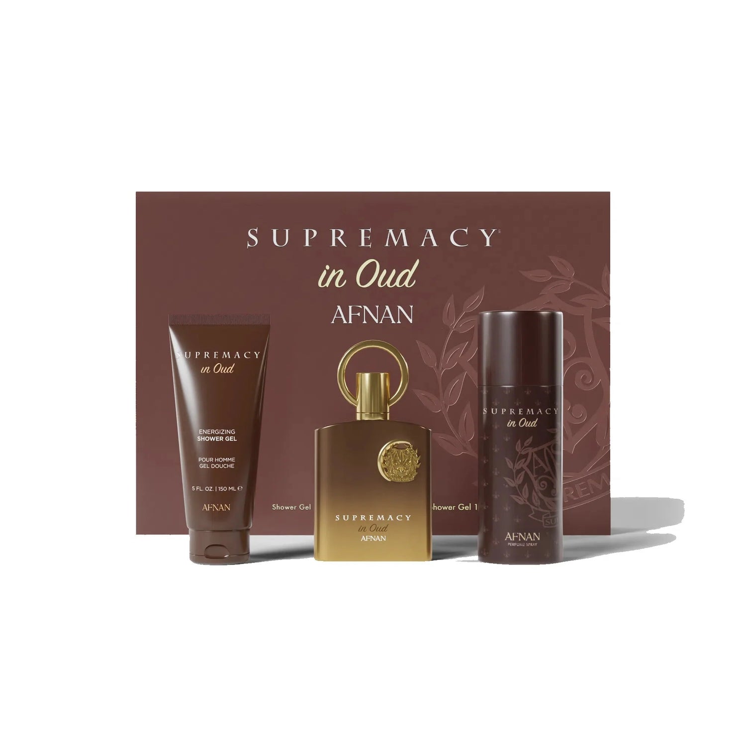Afnan Supremacy In Oud EDP (U) / 3 Pc Set 100 ml; SG 150 ml; DEO 75 gr
