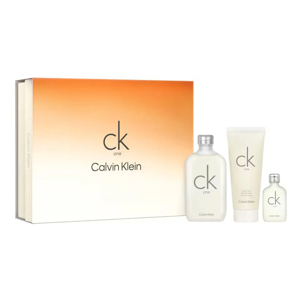 Calvin Klein CK One EDT (U) / 3 Pc SP 100 ml; SG 100 ml; Mini SP 15 ml UL