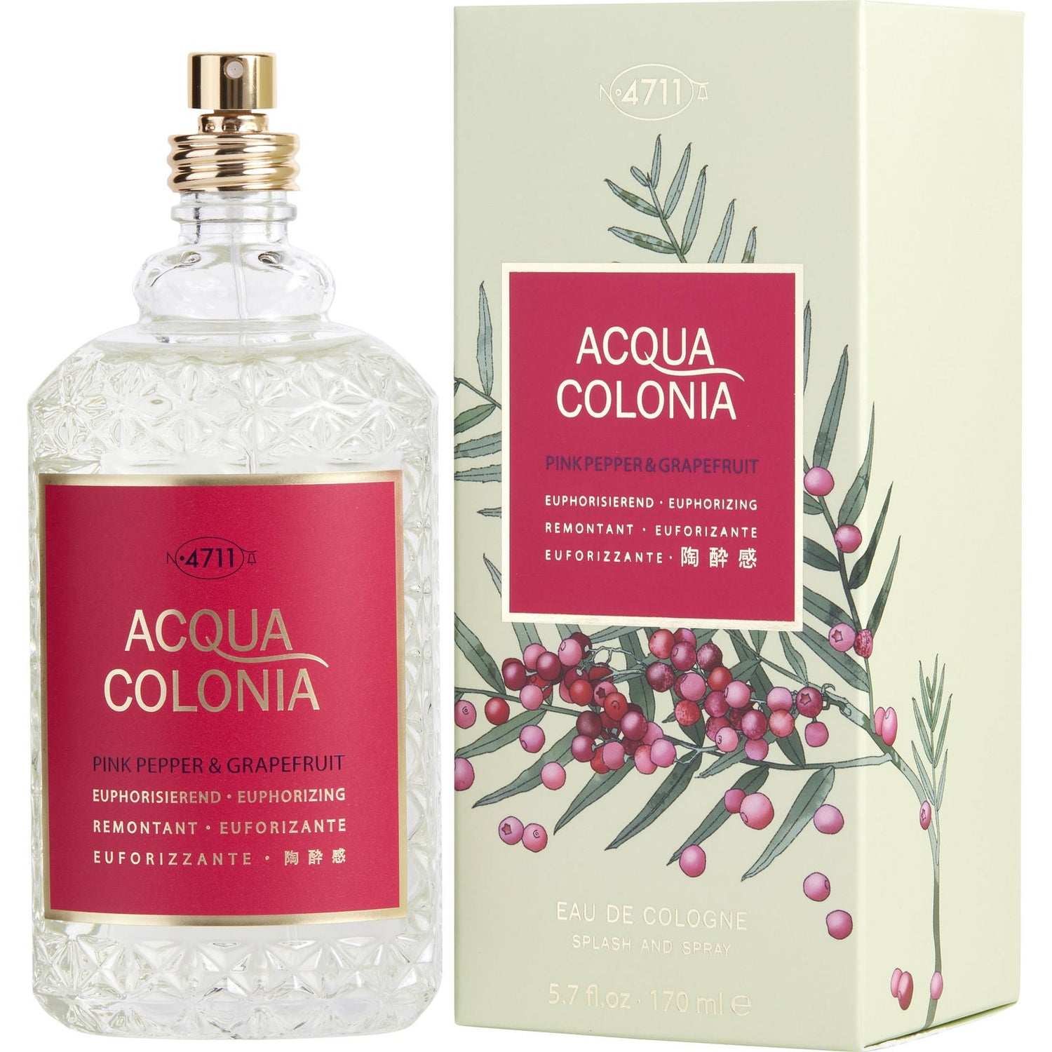Echt Kölnisch Wasser No 4711 Acqua Colonia Pink Pepper & Grapefruit EDC (U) / 170 ml
