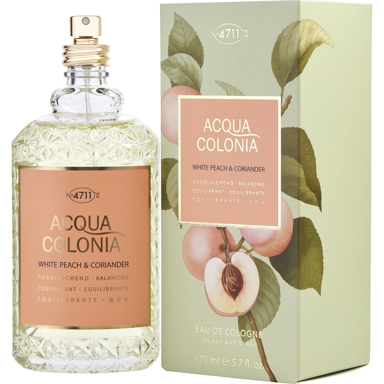 Echt Kölnisch Wasser No 4711 Acqua Colonia White Peach & Coriander EDC (U) / 170 ml