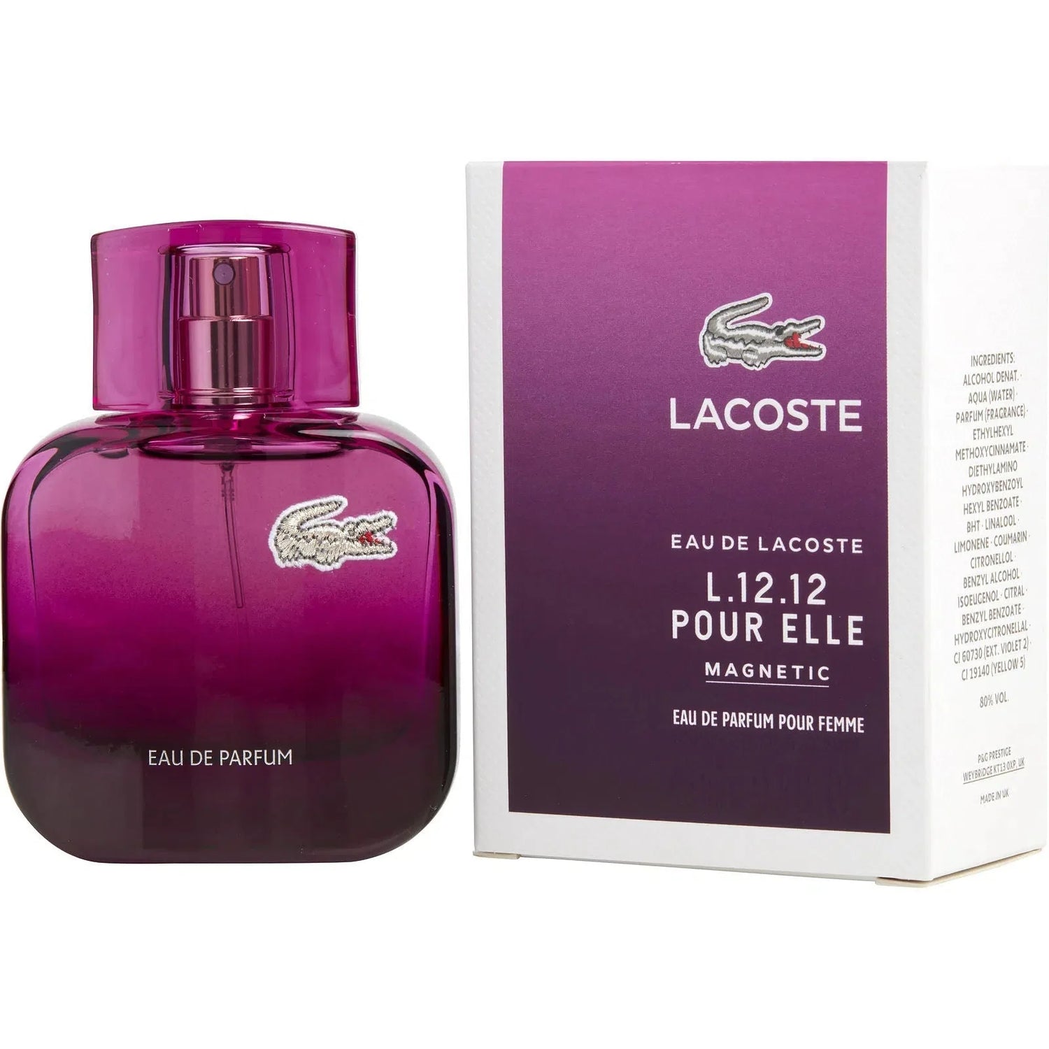 Lacoste L.12.12 Magnetic Pour Elle EDP (W) / 80 ml