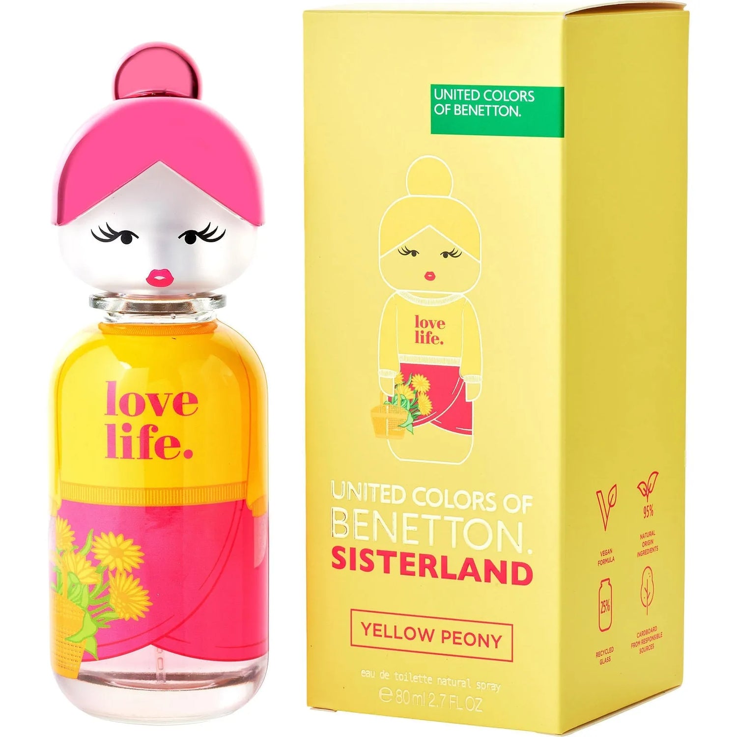 United Colors of Benetton Sisterland Yellow Peony EDT (W) / 80 ml