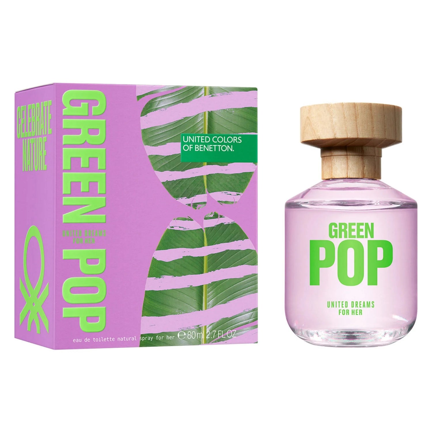 United Colors of Benetton United Dreams Green Pop EDT (W) / 80 ml