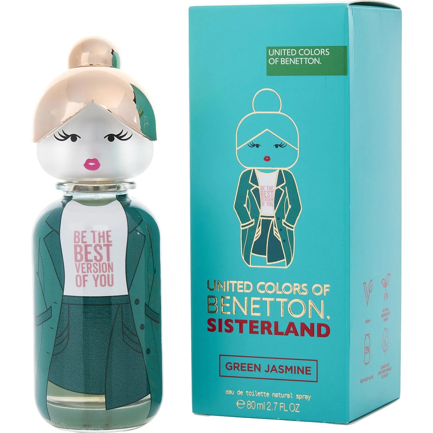 United Colors of Benetton Sisterland Green Jasmine EDT (W) / 80 ml